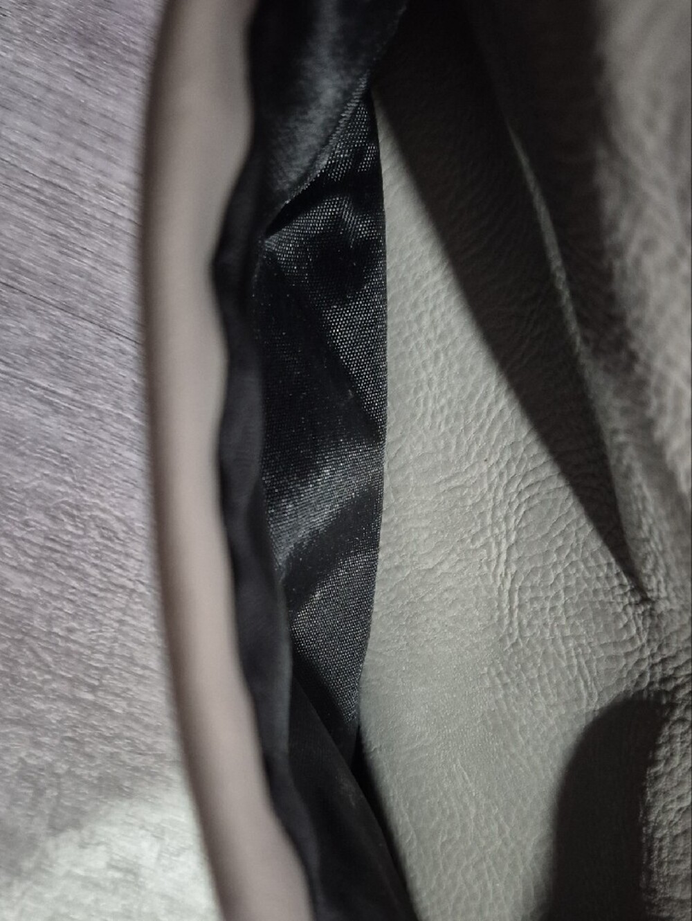 Neutral Gray Shoulder Bag with Front Zip by MultiSac - Picture 7 of 15